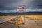 Welcome to Rachel street sign on SR-375 in Nevada, USA