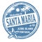 Welcome to Santa Maria sign or stamp