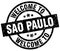 welcome to Sao Paulo stamp