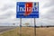 Welcome to the State of Indiana - Roadsign along Interstate 70 towards St. Louis, MO.