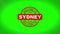 Welcome to SYDNEY Signed Stamping Text Wooden Stamp Animation.