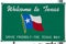 Welcome to Texas sign