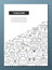 Welcome to Thailand - line design brochure poster template A4