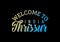Welcome To Thrissur, India Word Text Creative Font Design Illustration, Welcome sign
