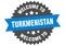 welcome to Turkmenistan. Welcome to Turkmenistan isolated sticker.