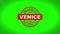 Welcome to VENICE Signed Stamping Text Wooden Stamp Animation.