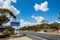 Welcome to Victoria sign along Sturt Highway A20 in Australia