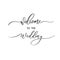 Welcome to the wedding - calligraphic inscription for album, covers