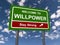 Welcome to willpower street sign