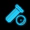 weld screw neon glow icon illustration