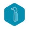 Welder electrode holder icon, outline style