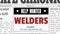 Welders classified ad