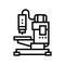 welding apparatus line icon vector illustration