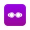 Welding glasses icon digital purple