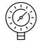 Welding manometer icon, outline style