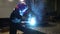 Welding of metal structures in the production shop