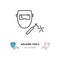 Welding tools icon, Welding machine and welder mask. Vector thin line art symbol