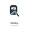 Welding vector icon on white background. Flat vector welding icon symbol sign from modern construction collection for mobile