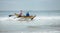 Weligama, Sri Lanka â€“ December 21, 2017: Fishermen returning h