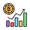 Well designed vector of hashrate, cryptocurrency related icon