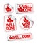 Well done stickers set.