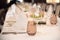 Well-laid dining table at banquet