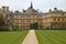 The well manicured lawns at Trinity College in Oxford