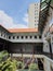 the well planted trees in the middle of the building will provide better air condition surrounding