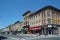 well preserved downtown main street with ornate 19th century commercial buildings