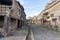 well-preserved streets of the ancient city in the archaeological park of Herculaneum, Naples, Italy.