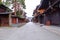 Well preserved traditional wooden houses in old town area of Hida-Takayama, Gifu, Takayama,