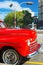Well restored red vintage Ford in Havana