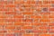 Well saturated orange brickwall