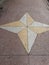 Well shaped Star shaped floor tiles