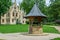 A well in the yard of the Sturdza castle in Miclauseni, Romania