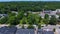 Wellesley town aerial view, Massachusetts, USA