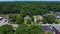 Wellesley town aerial view, Massachusetts, USA