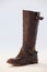 Wellington boot against white background