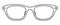 Wellington frame glasses fashion accessory illustration. Sunglass front view for Men, women, unisex silhouette style