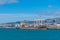 WELLINGTON, NEW ZEALAND, FEBRUARY 8, 2020: Container port in Wellington, New Zealand