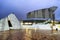 WELLINGTON, NEW ZEALAND - SEPTEMBER 4, 2018: Museum of New Zealand Te Papa Tongarewa at night. This is the national museum and ar