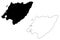 Wellington Region Regions of New Zealand, North Island map vector illustration, scribble sketch Greater Wellington map