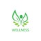 Wellnes logo template