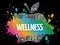 Wellness apple word cloud collage