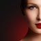 Wellness, cosmetics and chic retro style. Close-up portrait of s