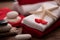 Wellness docoration on valentine`s day