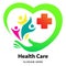 Wellness, happy and healthy family with love and caring concept illustration