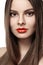 Wellness. Ð¡osmetics. Woman with shiny long hair