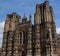 Wells Cathedral, Wells, Somerset. Early English Gothic architecture in the west of England.