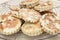 Welsh cakes on a wire rack